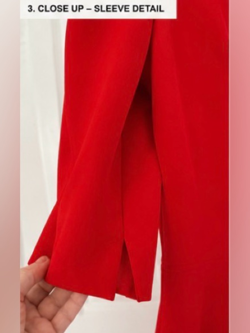 Milly Off-Shoulder Red Midi Sheath Dress - Picture 3 of 5